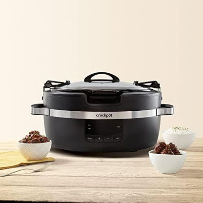 Thermoshield 6 Quart Slow Cooker with Carry Handles - Curated Catalog L9
