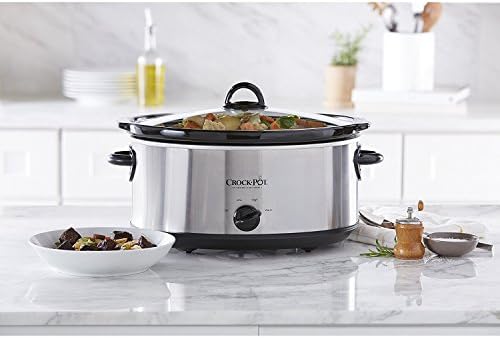 7 Quart Oval Manual Slow Cooker – Stainless Steel - Curated Catalog Q0