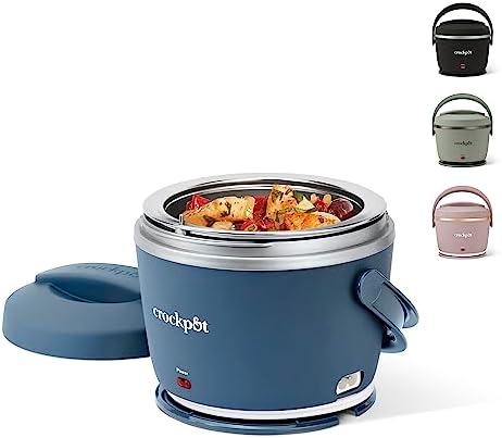 Electric Lunch Box Food Warmer 20oz – Faded Blue - Curated Catalog A6