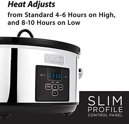 7 Quart Programmable Slow Cooker – Polished Platinum - Curated Catalog F5