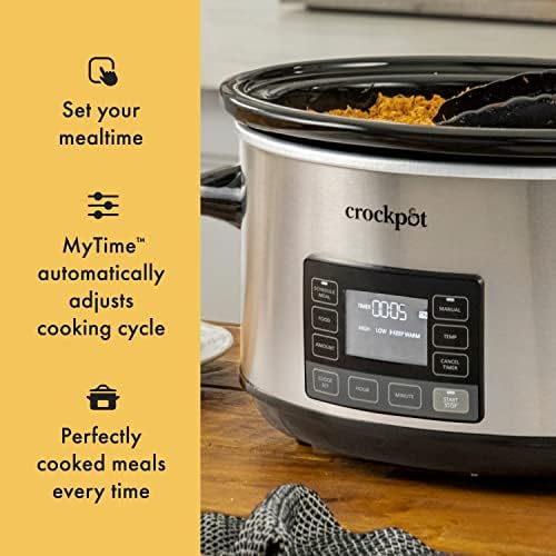 7 Quart Portable Programmable Slow Cooker with Timer - Curated Catalog A6