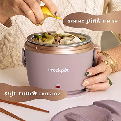 Electric Lunch Box Food Warmer 20oz – Blush Pink - Curated Catalog A0