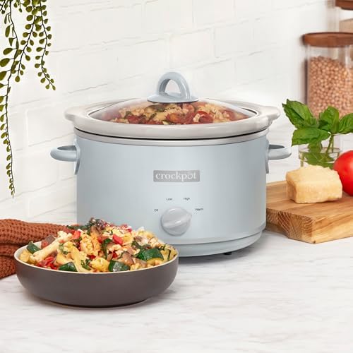 4.5 Quart Manual Slow Cooker – Macaroon Blue - Curated Catalog M0