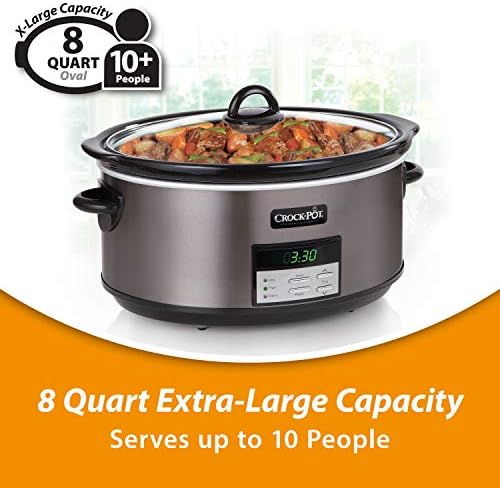 8 Quart Programmable Slow Cooker with Auto Warm - Curated Catalog P7