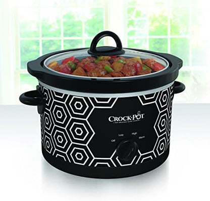 4.5 Quart Portable Slow Cooker – Black & White - Curated Catalog X7