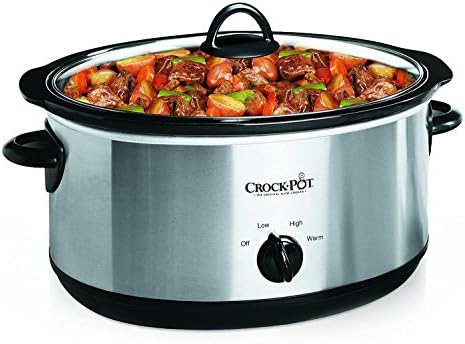 7 Quart Oval Manual Slow Cooker – Stainless Steel - Curated Catalog Q0