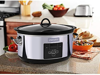 7 Quart Programmable Slow Cooker – Polished Platinum - Curated Catalog V0