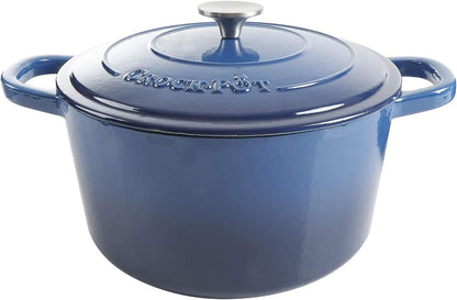 3 Quart Enameled Cast Iron Dutch Oven – Aqua - Curated Catalog E3