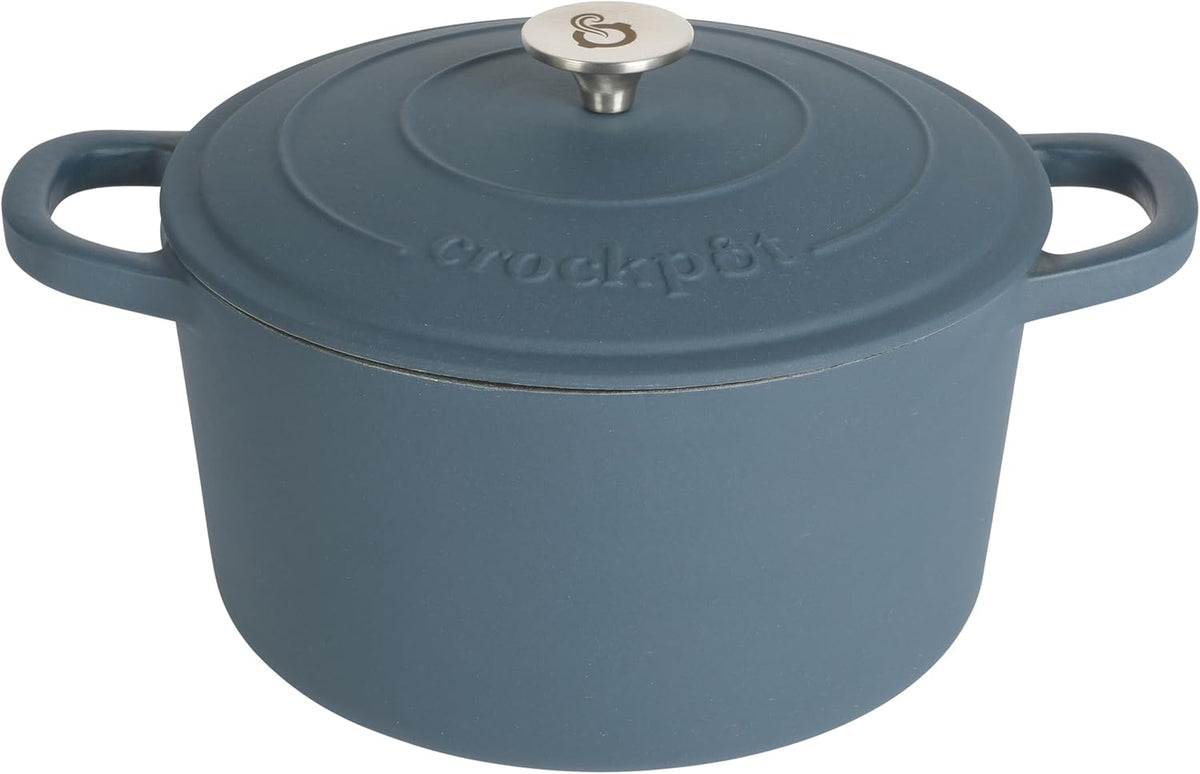 3 Quart Enameled Cast Iron Dutch Oven – Aqua - Curated Catalog E3