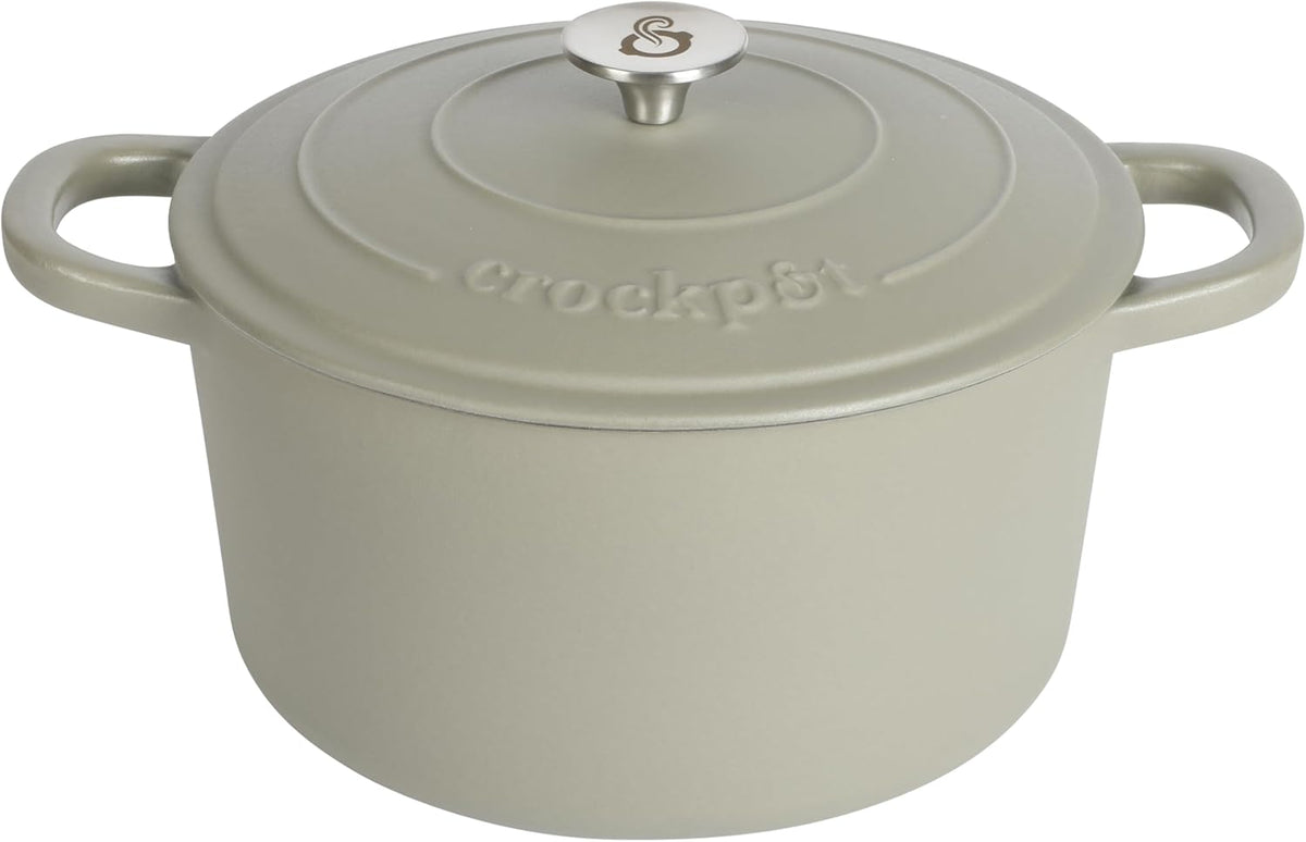3 Quart Enameled Cast Iron Dutch Oven – Aqua - Curated Catalog E3