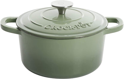 3 Quart Enameled Cast Iron Dutch Oven – Aqua - Curated Catalog E3