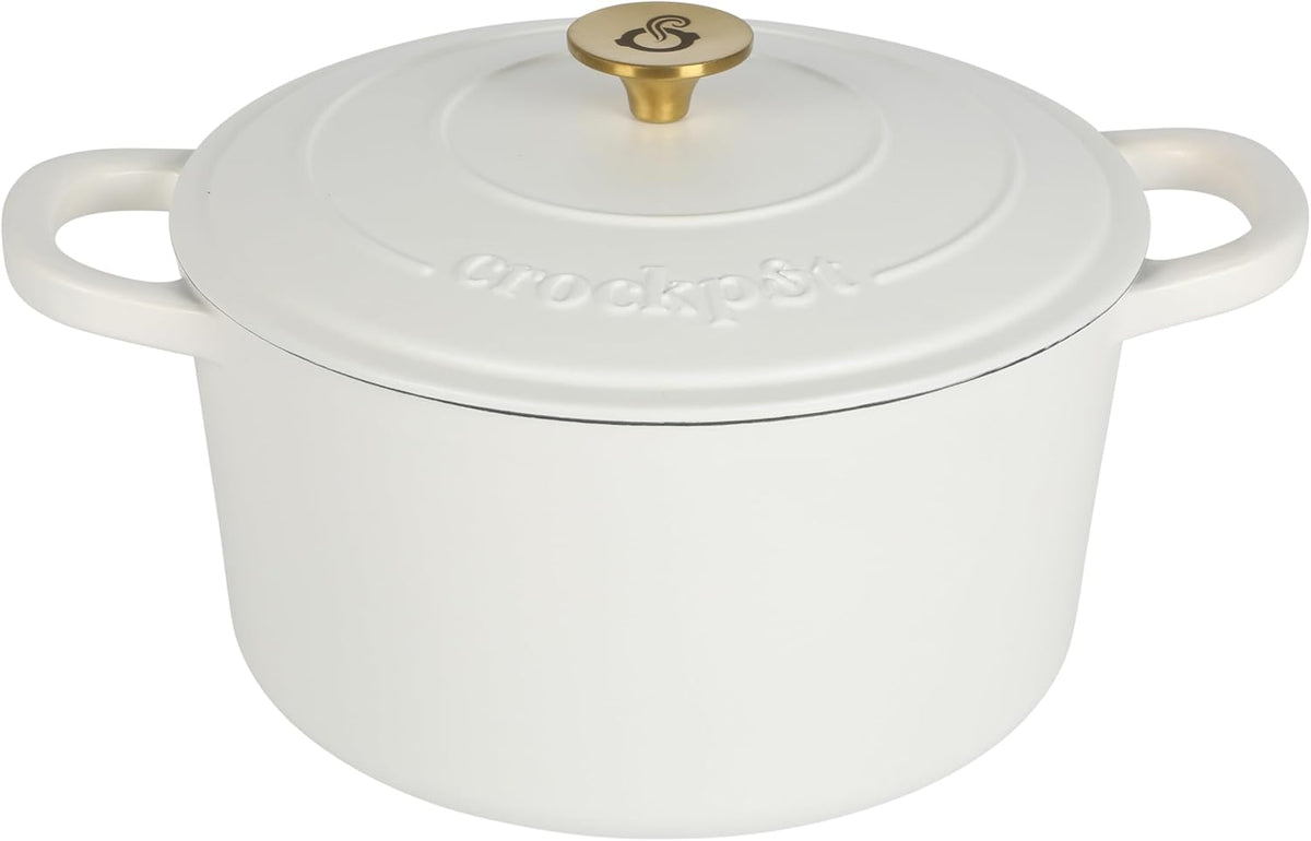 3 Quart Enameled Cast Iron Dutch Oven – Aqua - Curated Catalog E3