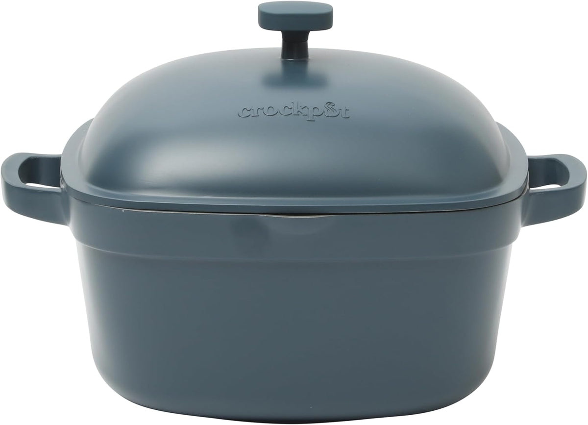 3 Quart Enameled Cast Iron Dutch Oven – Aqua - Curated Catalog C9
